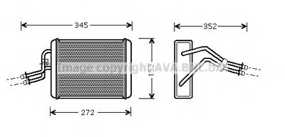 Теплообменник, отопление салона AVA QUALITY COOLING купить