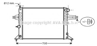 Радиатор, охлаждение двигателя AVA QUALITY COOLING купить