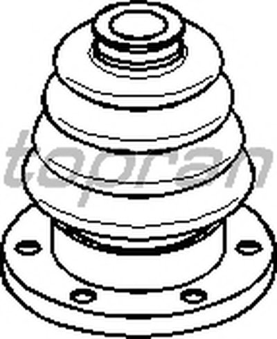 Пыльник, приводной вал TOPRAN купить