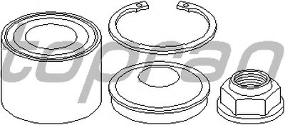 Комплект подшипника ступицы колеса TOPRAN купить
