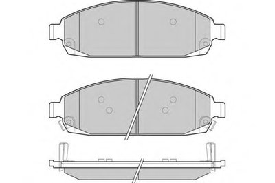 Комплект тормозных колодок, дисковый тормоз E.T.F. купить