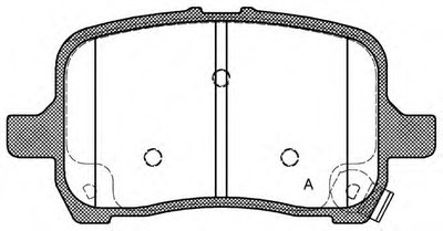 Комплект тормозных колодок, дисковый тормоз ADVANCE OPEN PARTS купить