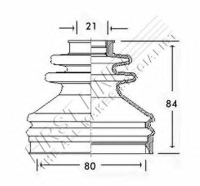 Пыльник, приводной вал FIRST LINE купить