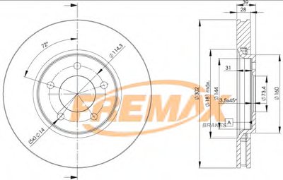 Тормозной диск Premium Carbon + FREMAX купить