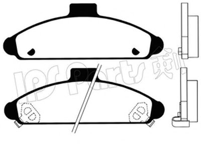 Комплект тормозных колодок, дисковый тормоз IPS Parts IPS Parts купить