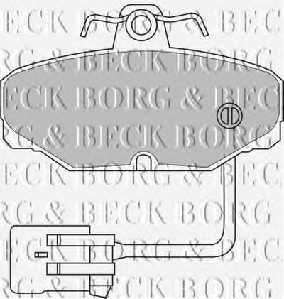 Комплект тормозных колодок, дисковый тормоз BORG & BECK купить