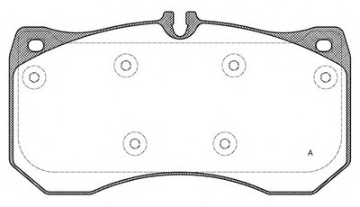 Комплект тормозных колодок, дисковый тормоз ADVANCE OPEN PARTS купить