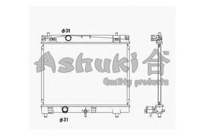 Радиатор, охлаждение двигателя ASHUKI купить
