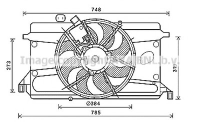 Вентилятор, охлаждение двигателя AVA QUALITY COOLING купить