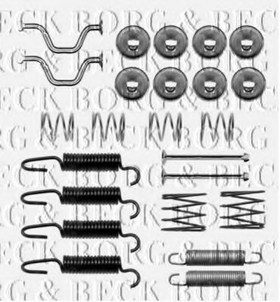 Комплектующие, колодки дискового тормоза BORG & BECK купить