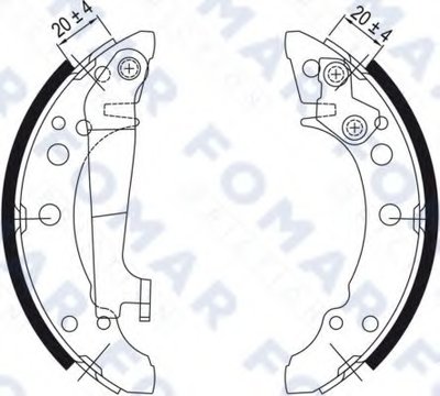 Комплект тормозных колодок FOMAR Friction купить