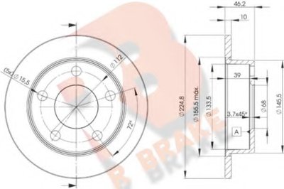 Тормозной диск R BRAKE купить