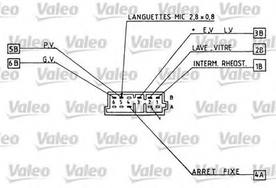 Выключатель на колонке рулевого управления VALEO купить