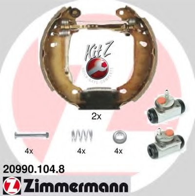 Комплект тормозных колодок KIT Z ZIMMERMANN купить