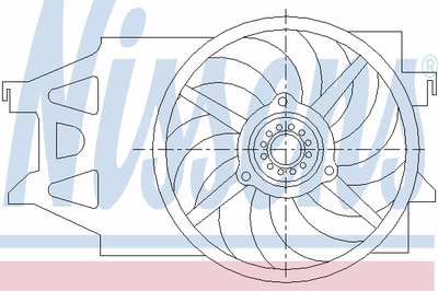 Вентилятор, охлаждение двигателя NISSENS купить