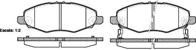 Колодки тормозные передние TOYOTA HILUX III ПИКАП 2.5D 4X4 05-, 2.5D-4D 0
