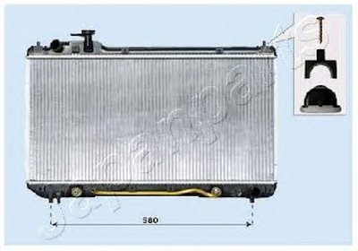 Радиатор, охлаждение двигателя JAPANPARTS купить