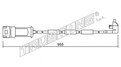 Сигнализатор, износ тормозных колодок TRUSTING купить