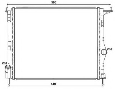 Радиатор, охлаждение двигателя NRF купить