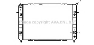 Радиатор, охлаждение двигателя AVA QUALITY COOLING купить