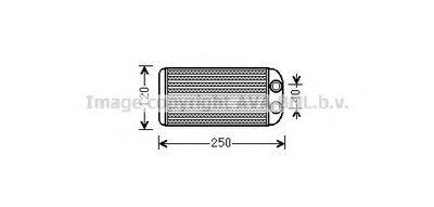 Теплообменник, отопление салона AVA QUALITY COOLING купить