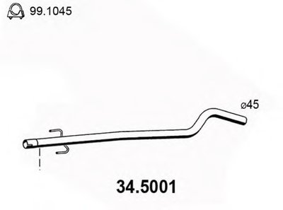 Труба выхлопного газа ASSO купить