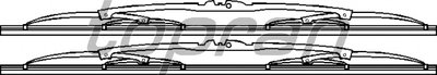 Щетка стеклоочистителя TOPRAN купить