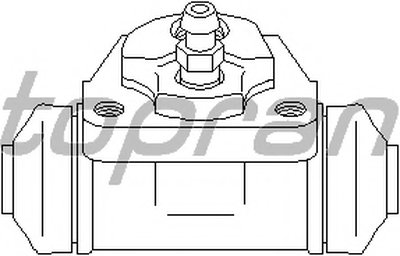 Колесный тормозной цилиндр TOPRAN купить