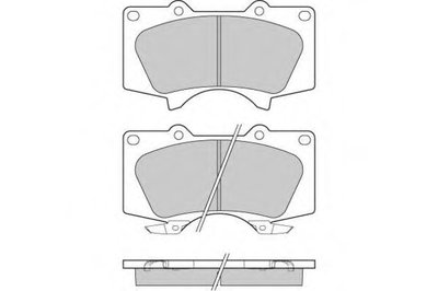Комплект тормозных колодок, дисковый тормоз E.T.F. купить