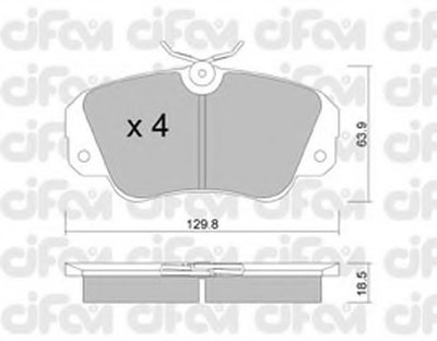 Комплект тормозных колодок, дисковый тормоз CIFAM купить