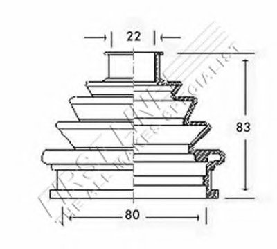 Пыльник, приводной вал FIRST LINE купить