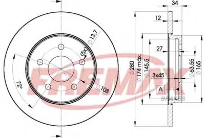 Тормозной диск Premium Carbon + FREMAX купить