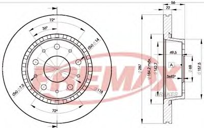 Тормозной диск Premium Carbon + FREMAX купить