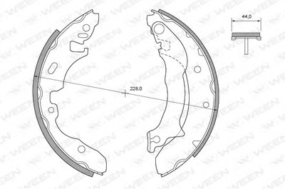 Комплект тормозных колодок WEEN купить