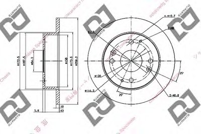 Тормозной диск DJ PARTS купить