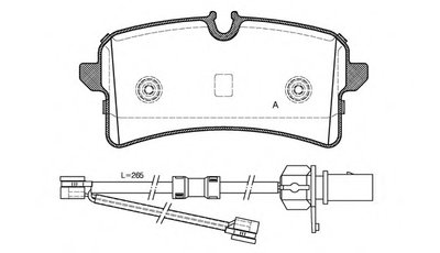 Комплект тормозных колодок, дисковый тормоз ADVANCE OPEN PARTS купить