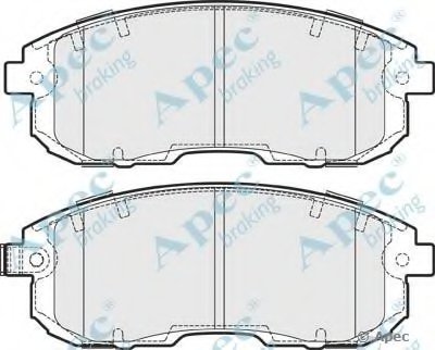 Комплект тормозных колодок, дисковый тормоз APEC braking купить