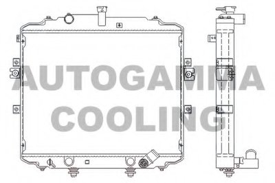 Радиатор, охлаждение двигателя AUTOGAMMA купить
