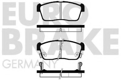 Комплект тормозных колодок, дисковый тормоз EUROBRAKE купить