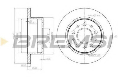 Тормозной диск зад. Ducato/Boxer 06- 1.2/1.6t (диск R15) (28