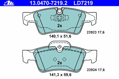 Колодки тормозные дисковые LD7