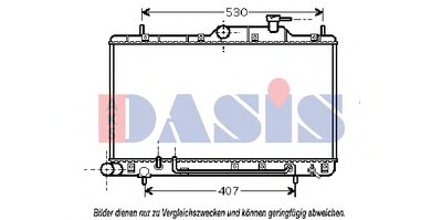 Радиатор, охлаждение двигателя AKS DASIS купить