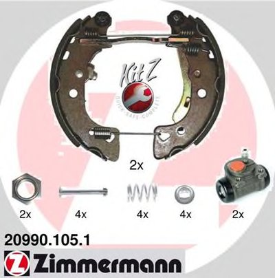 Комплект тормозных колодок KIT Z ZIMMERMANN купить