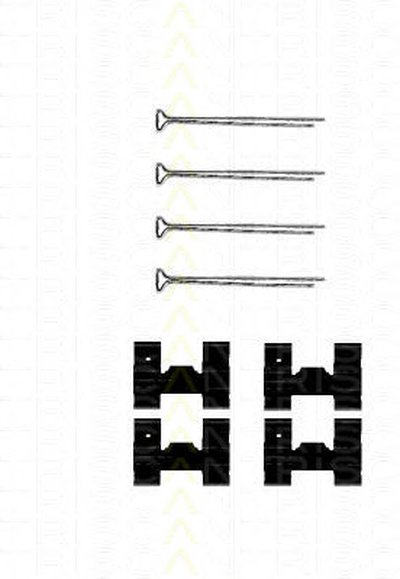 Комплектующие, колодки дискового тормоза TRISCAN купить