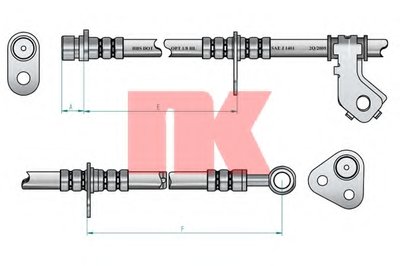 Тормозной шланг NK купить