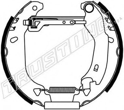 Комплект тормозных колодок FAST KIT TRUSTING купить