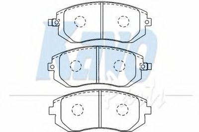 Комплект тормозных колодок, дисковый тормоз MK KASHIYAMA KAVO PARTS купить