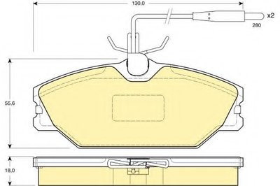 Комплект тормозных колодок, дисковый тормоз GIRLING купить