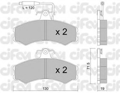 Гальмівні колодки пер. A3/C25/Ducato/J5 (85-11)