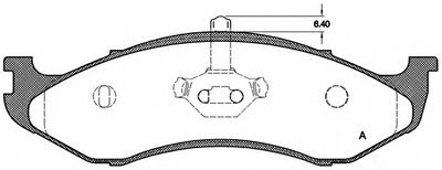 Комплект тормозных колодок, дисковый тормоз ADVANCE OPEN PARTS купить